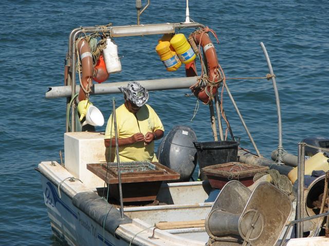 Fishing boat at Lagos - The Algarve, Portugal (1387597493).jpg